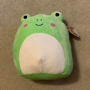new with tags - 11" original wendy frog with blush squishmallow valentines day